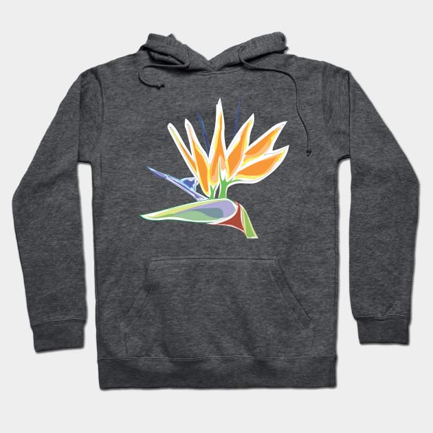 Bird Of Paradise Tropical Plant by Cricky Hoodie by cricky